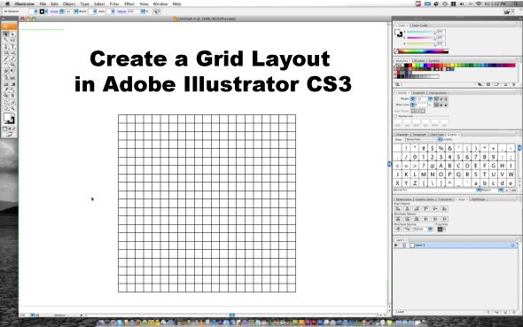 Create a Grid Layout in Adobe Illustrator CS3 Create a Grid Layout in Adobe Illustrator CS3